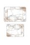 Bath Mat Set of 2 with Non-Slip Base and Washable 60X90 cm - 50X60 cm - 2