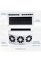 Solar Powered Car Exhaust Fan with 3 Cooling Fans – 4500 RPM Solar Car Window Ventilator, Air Circulation Cooling Vent, Portable Ventilation System for Most Cars (White) - 5