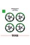 Bajaj Rs200 Wheel Rim Strip – Half Rim Cover & Rs200 Lettering Sticker Set - 2