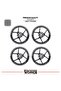 Bajaj Rs200 Wheel Rim Strip – Half Rim Cover & Rs200 Lettering Sticker Set - 2