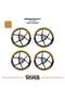 Honda Adv 350 Wheel Rim Strip – Half Rim Cover & Adv 350 Lettering Sticker Set - 2