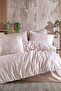 Ranforce 100% Cotton Duvet Cover Set Double Size Ramina V1 Beige - 3