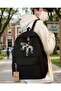 Dark Vibe Skeleton Detail Printed School, Classroom, Course Backpack