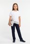 Girl's Skirt Hem Lace Detailed School T-Shirt
