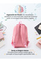 Girl's Primary School Orthopedic 3-Piece Set Pen Holder Lunch Bag 3 Compartments Ice Cream - 6