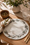 2 Pieces White Color Handmade Digital Printed Plate, American Style 34cm