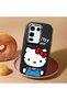Infinix Note 50 Compatible Case Camera Protector Black Silicone Couple Phone Case with Kitty Pattern - 2