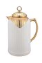 قارورة للشاي/القهوة سعة 1 لتر بلون عاجي/ذهبي