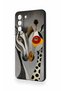 Samsung-S21Fe Compatible Zebra and Giraffe Patterned Silicone Case - 3