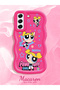 Samsung Galaxy S21 Fe Compatible Case Camera Protective Red Silicone Couple Phone Case Cartoon Pattern - 2
