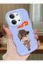 Redmi 15C 4g Compatible Case Camera Protector Blue Silicone Couple Phone Case Conan Pattern