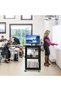Heavy-Duty AV Cart, Adjustable Height with Locking Cabinet, 16.4-Ft Power Cord, 4 Swivel Casters (2 Locking),Ideal for Classrooms, Offices & Workshops - 3