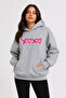 Xoxo Printed Hooded 2 Thread Threaded Sweatshirt