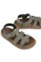 Velcro Nubuck Women's Sandals 215554 Gray - 6