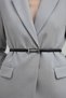 Thin-Length t Gold Silver Buckle Thin Women's Belt, Pants Belt, Jacket Belt, Dress Belt, Width: 1 Cm, Buckle Length: 4.5 cm