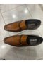 Coffee-Colored Inside and Out Genuine Leather Slip-On Niolit Classic Men's Shoes