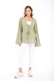 Women's Linen Kimono – Oversized Comfortable Fit Summer Long Sleeve Kimono - 2