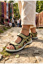 Genuine Leather Soft Orthopedic Sole Daily Sandals Suitable for Heel Spurs