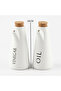 Ceramic Oil & Vinegar Bottle Set with Tray 16 cm - 3