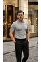 Men's Button Collar Short Sleeve Cotton Knitwear T-Shirt - 3