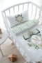 Mother's Side Crib Duvet Cover Set (60X100) - Green Royal Series - Letter m - 2