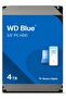 4TB WD Blue PC Internal Hard Drive HDD - 5400 RPM, SATA 6 Gb/s, 64 MB Cache, 3.5" - WD40EZRZ