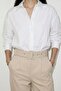 Thick Belted Carrot Leg Fabric Women's Trousers - 5