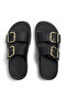 Women's Gen-FF Max Buckle Tumbled-Leather Two-Bar Slides - 2