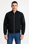 Front Back Bomber Jacket - Black - 4