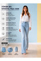 Ngbutika Women's Snow Blue Lycra Stretchy Spanish Leg Jeans