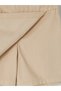 Özmarka New Season Beige Girls' Gabardine Short Skirt - 4