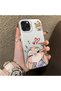 iPhone 11 Pro Max Compatible Heart-Themed Fox Rabbit Printed Case, Matching Finish for Friends and Couples