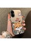 Realme C67 4g Compatible Heart-Themed Fox Rabbit Printed Case, Matching Cover for Friends and Couples