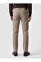 Vizyon New Season Brown Regular Fit Linen Blend Men's Trousers - 4