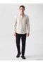Özmarka New Season Beige Regular Fit Men's Shirt - 2
