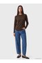 Peak New Season Brown Crew Neck Women's T-Shirt - 2