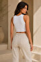 Women's 3-Piece Ribbed & Cotton Crew Neck Sleeveless Crop Tank Top - 7