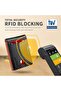 محفظة رجالية نحيفة من الجلد الأصلي مزودة بتقنية حجب RFID، محفظة رجالية صغيرة الحجم للجيب الأمامي - 2
