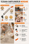 Industrial Mantımatik 20 cm Tabletop Fixable Roller Mantı Dumpling Pizza Dough Rolling Machine Rolling Pin with Bearing 723417 - 5