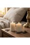 New In Led Candle Set Of-2 7X3.5Cm Ivory