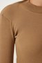 Women's Full Lycra Ribbed Camisole Bodysuit - Brown Mariposa Secret - 3