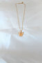 Gold Plated Yellow Color Pearlescent Butterfly Necklace - 2