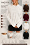 Pearl Stone Detailed Beard Knitwear Women's Sweater - 2