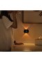 Indoor LED wall light, top and bottom lighting, semi-circular, modern design, suitable for hotels and living rooms, black. - 4