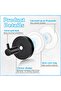 6-Pack Heavy-Duty 304 Stainless Steel Vacuum Suction Cup Wall Hooks (black). - 2
