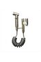 Household stainless steel toilet, handheld bidet, dual outlets, angle valve, pressurized nozzle, flushing device
