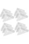 12 Metal Corner Brackets 90 Degree Angle Connection Furniture Shelves Small White Cabinet Corner Brackets Reinforcement Rods