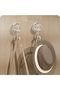 4-pack of strong suction cup hooks – No drilling required, suitable for walls, glass, and tiles. - 4