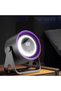 2-in-1 Portable Fan with Night Light, 100 Speeds, LED Display, USB Rechargeable 3-in-1 Mounting Desk Fan for Camping, Tents, Festivals - 2