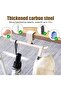 Desktop tote bag hook, adjustable carbon steel desktop backpack hook, 20kg load capacity, Geschikt voor cabinet, table, office desk clip - white. - 4